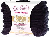 So Soft by Salon Smart Microfibre Towels 10pk Black 40x73cm