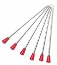 Roller Pins Long Stainless Steel Medium Red End 65mm