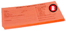 Beauty Client History Cards