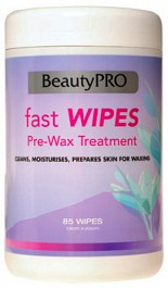 BeautyPro Fast Wipes Pre-Wax Treatment 85 Wipes