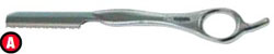 Feather Styling Razor - Silver (long handle)