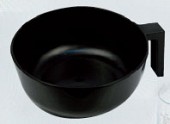 Large Black Tint Bowl w/Partition