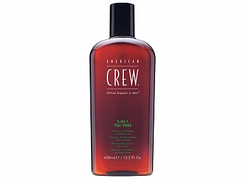 Crew 3 in 1 Tea Tree Shampoo, Conditioner & Body Wash 450ml