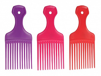 Afro Comb Assorted Colours (Mixed) 1pc