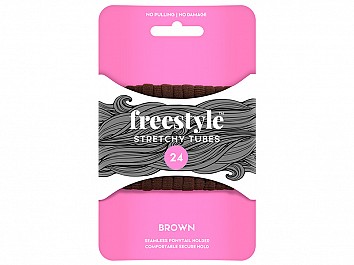 Freestyle Stretchy Tubes Brown 24pc