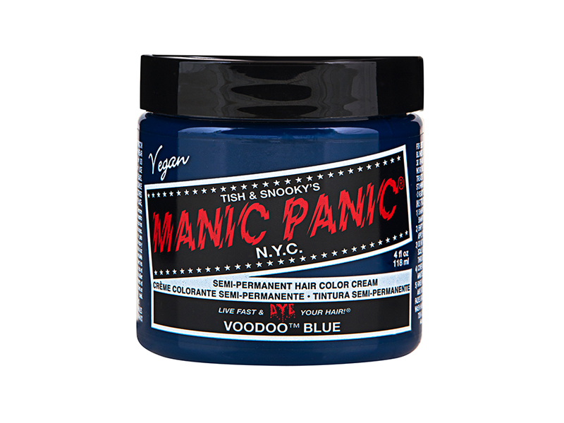 1. Manic Panic Voodoo Blue Semi-Permanent Hair Color Cream - wide 4