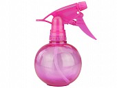 Round Spray Bottle - Transparent Pink 300ml