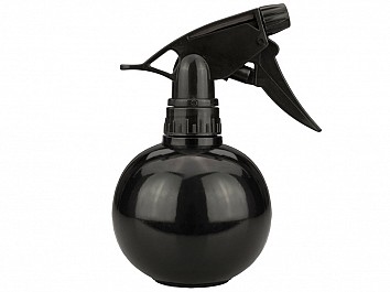 Round Spray Bottle - Solid Black 300ml